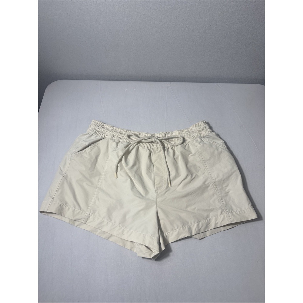 Calia Tan Pull On Active Drawstring Pocket Shorts Size Large Athleisure Gym READ